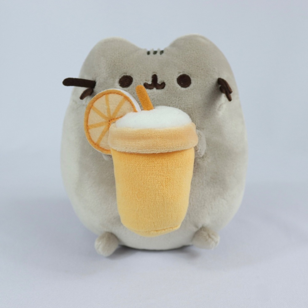 Gund Pusheen Snackable Orange Juice Plush Stuffed Cat Toy Target Exclusive